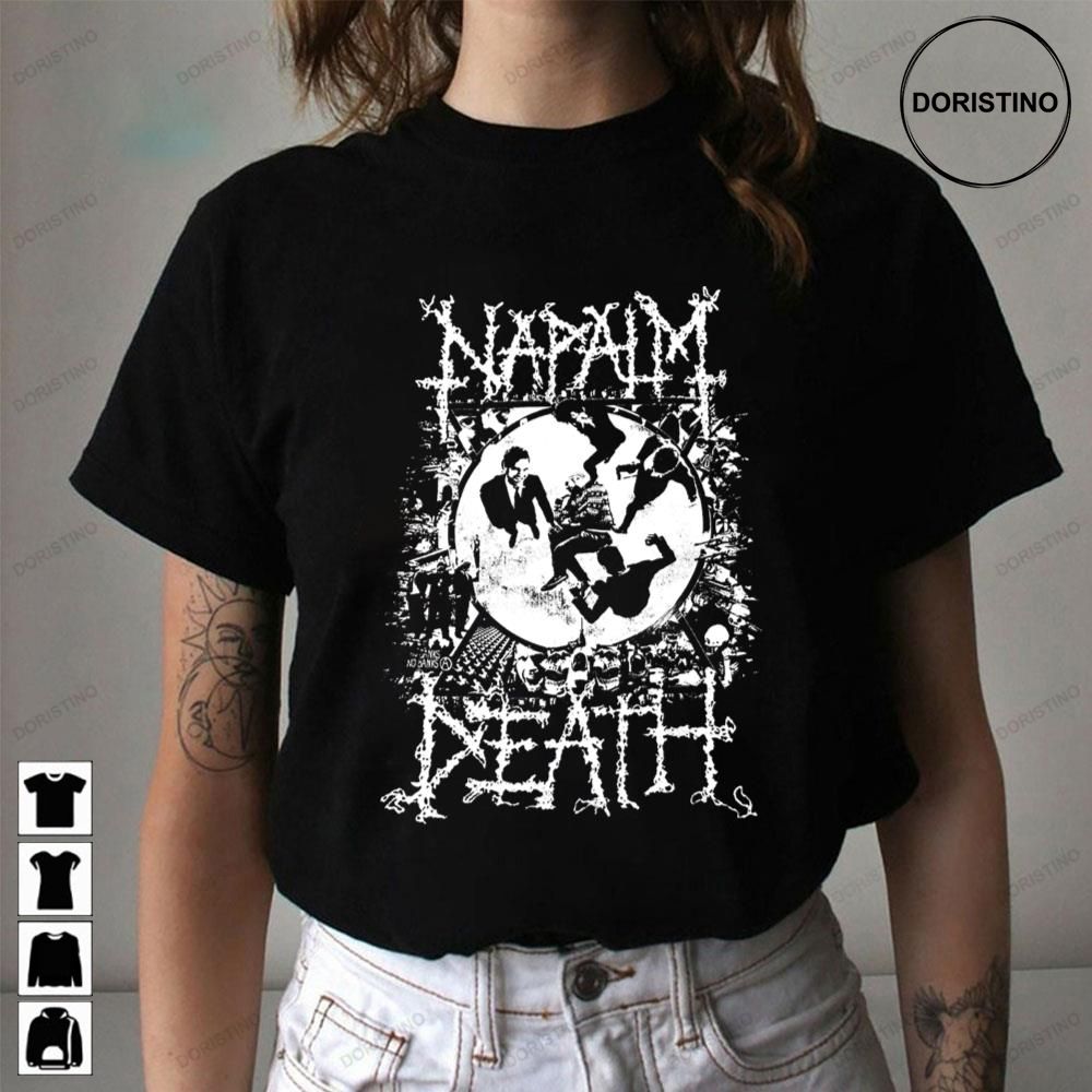 Napalm Death Whtie Grindcore Trending Style